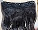 20 Inches Wavy Invisible Wire Hair Extensions with 4 Secure Clips Brown Blonde Ombre Clip in Hairpiece for Women