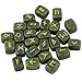 rockcloud Green Jade Rune Stones Tumbled Engraved Lettering Crystal Set for Wicca Crystals Healing Chakra Reiki