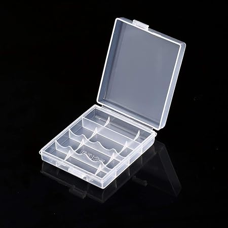Kitechildhood - Caja de Almacenamiento para Pilas AA/AAA (Transparente): Amazon.es: Hogar