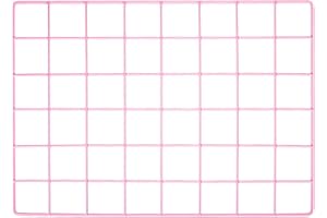 YOKIVE Iron Wire Grid Panel, Decorative Panels Board | Photo Pictures Display Holders Hanging Frame for Home Office (Pink, 16"x12")