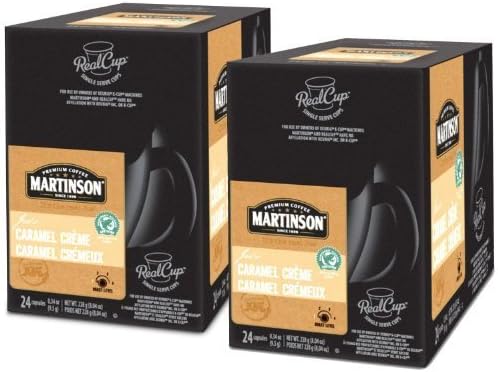 Caramel Creme Realcups Keurig Compatible 48 Ct by Martinson