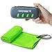 4Monster Microfiber Towel, Travel Towel, Camping Towel, Fast Drying, Soft Light Weight, Suitable for Gym, Beach, Swimming, Backpacking and More (Green, Medium (24 x 48 inches))