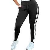 PINSV Women's Joggers Pants Running Sweatpants Athletic Workout Yoga Leggings with Pockets