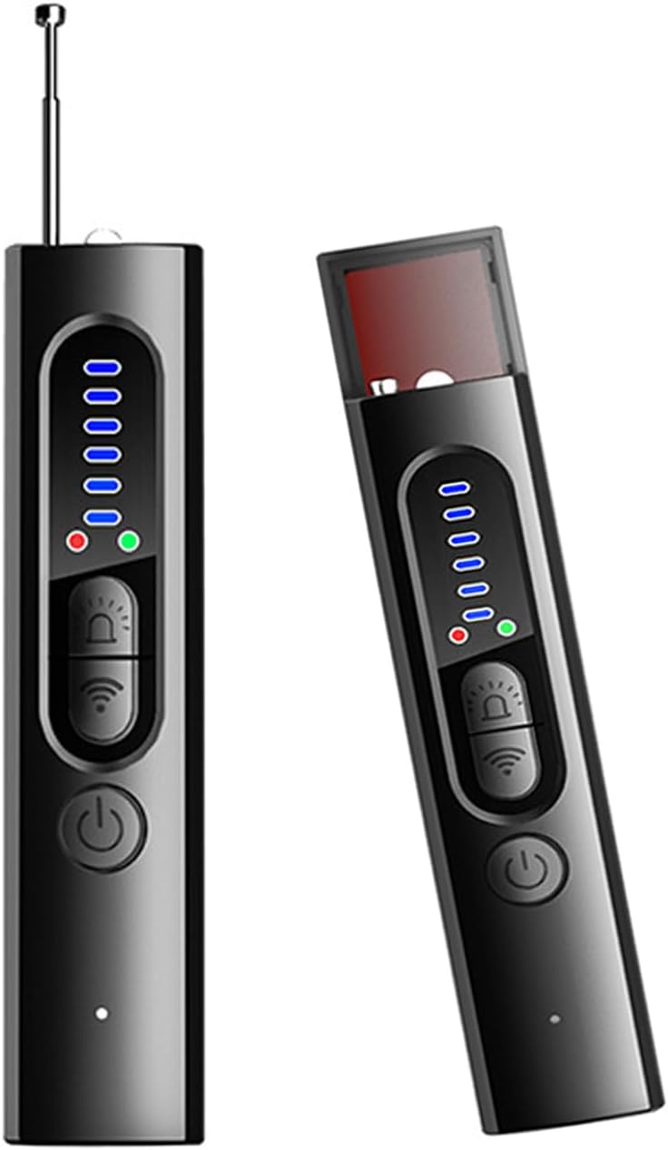 Camuitry Hidden Camera Detector RF Bug Detector & Wireless Signal Scanner | Spy Camera Finder for Office, Bathroom, Travel | 5 Sensitivity Levels | 25 Hour Battery (Black)