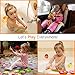 Bathtub Toys for Toddlers - Foam Bath Puzzles for Kids - Fun Baby Educational Toy Girls Boys Preschoolers - Fine Motor Skills - Early Learning Tub Stickers Shower Fruits Set (12 Puzzles + 12 Shapes)