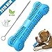 Chooseen Dog Toothbrush Stick Upgraded Dog Chew Toys Bone Bite Resistant Dental Care Effective Teeth Cleaning Blue for Small Medium Dogs Pets