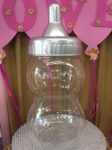 Amazon Com Silver Baby Jumbo Fillable Baby Shower Baby Bottle