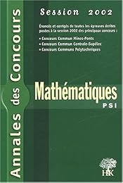 Mathématiques, PSI