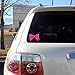 BOW Car Decal Sticker HOT PINK