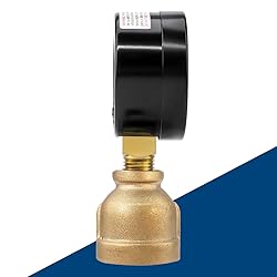 SENCTRL 0-30 Psi Gas Pressure Test Gauge, 2" Dial
