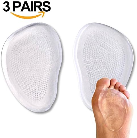 SHOP GIRL Foot Pads 3 Pieces-Gel Pad -Metatarsal Pads pain Relief for high heel, dancers high heel, sports shoes, other shoes