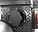 DIYTUNINGS Black Powder Coated Steel Gas Fuel Tank Cap Cover for Jeep Wrangler JK JKU Unlimited Rubicon Sahara X Off Road Sport Exterior Accessories Parts 2007-2017