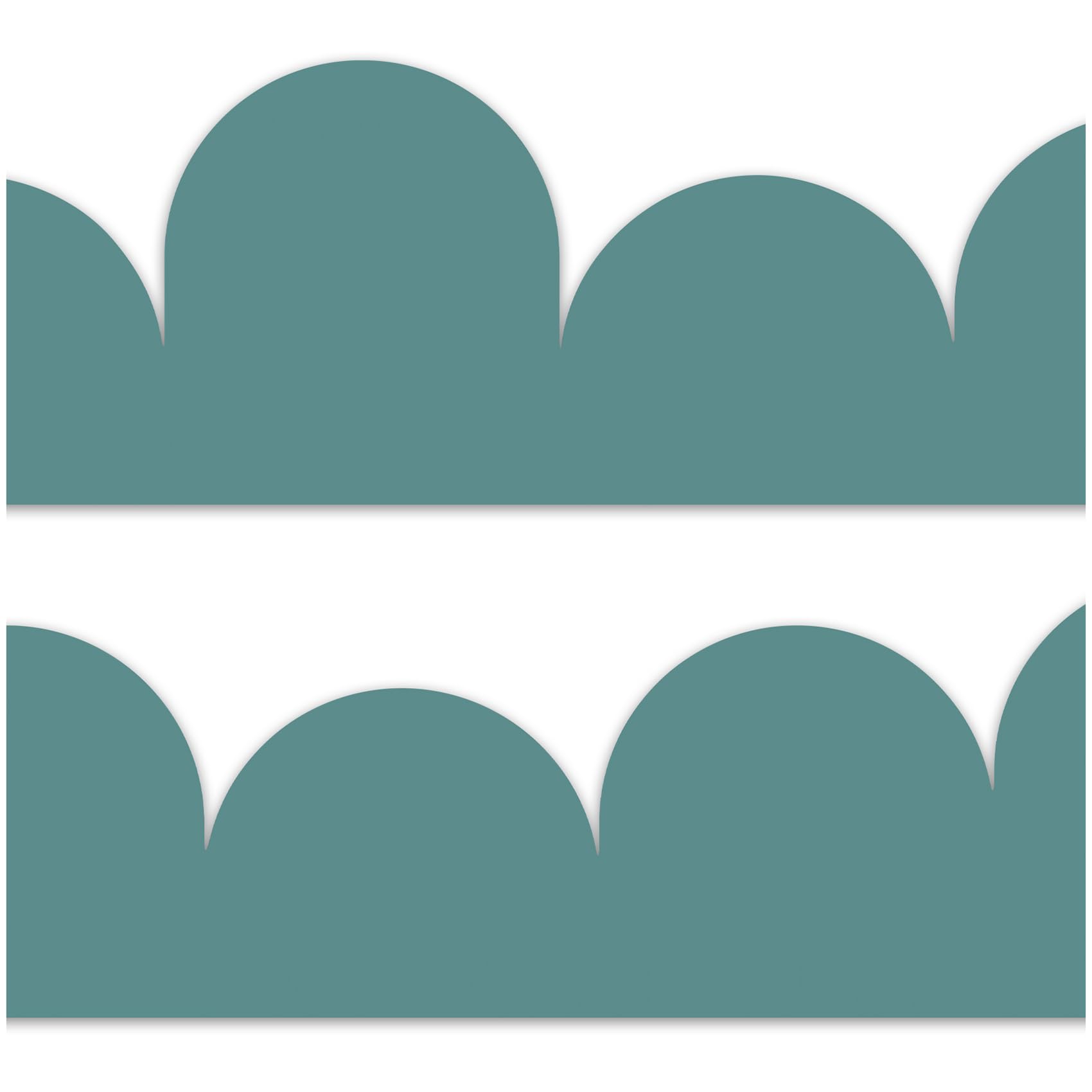 Yabaduu Y034 Border 15 x 200 cm for Nursery Baby Room Decoration in Skandi Look Scandi Sticker Wall Border Wall Sticker for Children Girls Boys Turquoise