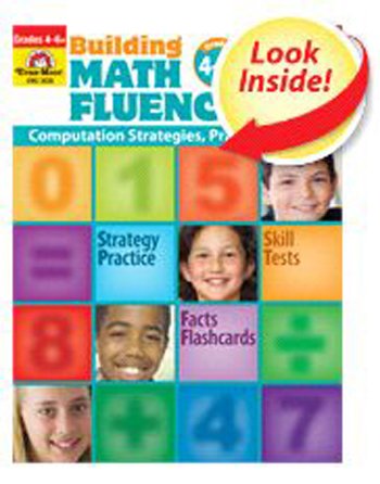 Evan-Moor Building Math Fluency Book, Grade 4 to 6