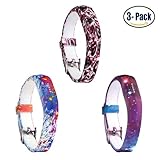 Vetoo Replacement Bands for Fitbit Flex,Fashion Silicone Bracelet Wristband Accessory,Pack of 2,Black+Royal Blue