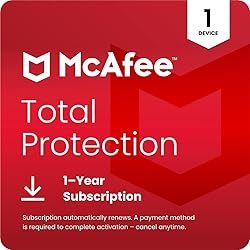 McAfee Total Protection 1-Device 2025 | Security