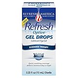 Refresh Optive Gel Drops 0.33 Fl Oz (10 mL) Per Bottle - 2 Bottles by Refresh