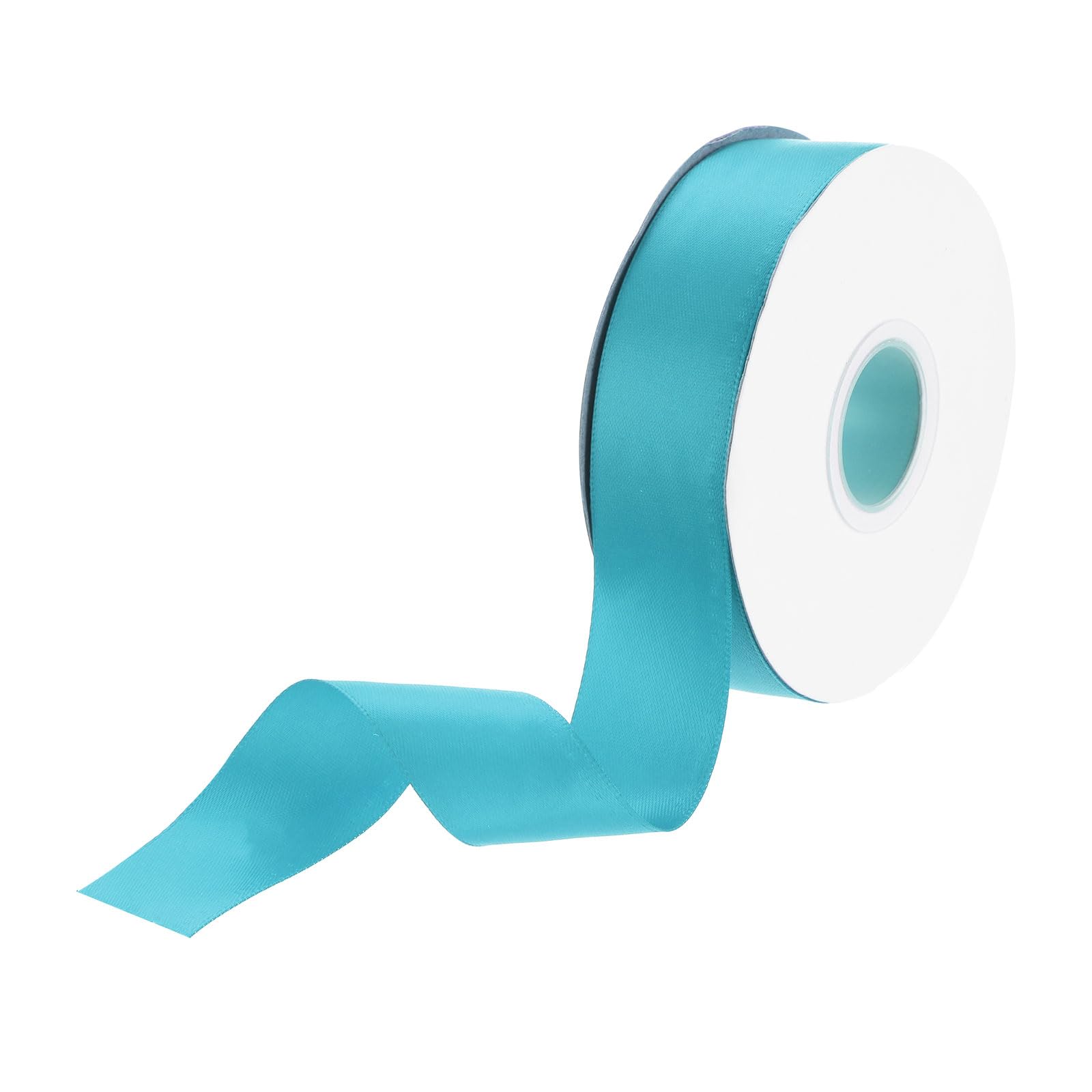 DMiotech 25mm Satin Ribbon 23m/75ft Thin Double Face Fabric Grosgrain Ribbon for Gift Wrapping Floral Hair Flower Bouquet, Sky Blue