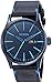 Nixon Men's A1052224-00 Sentry Leather Analog Display Japanese Quartz Blue Watch