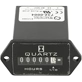 TRUMETER 732-0004 1/4IN (6.4MM) SPADE TERMINALS., 10-80 VDC Input, 3.6MM 6-Digit Analog, Rectangular 2-Hole Mount
