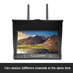 FPV Monitor, 800x480 5.8GHz 40Channels 7Inch LCD