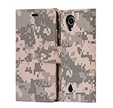 i-UniK BLU R1 HD 8/16 GB Kickstand Flip Cover with Card/ID Holder R0010UU Phone Wallet Case (ACU CAMO)