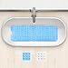 Wimaha XL Bathtub Mat, Bath Shower Mat Non Slip for Bathroom, Machine Washable, Ideal for Kids Toddler Senior, 39 x 16, Clear Sky Blue
