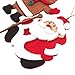 Felt Christmas Ornaments Full Body, Reindeer, Santa, Gingerbread Man, Snowman (8 Pack)