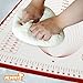 Jennis Silicone Pastry Mat for Baking Sticks to Counter Not to Dough 23