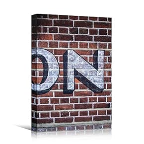 signwin Canvas Wall Art Painted Words Bedroom Industrial...