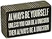 Primitives by Kathy Chevron Trimmed Box Sign,Wood, Paper, 3