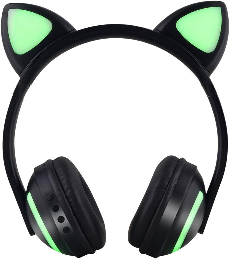 ZW-19 cat Ear Head-Mounted Sports Bluetooth Headset Colorful Color-Emitting Bluetooth Headset