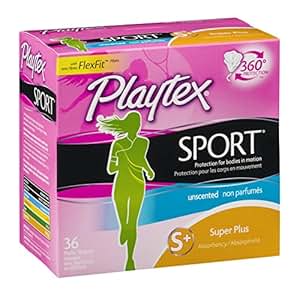 Amazon.com: Playtex Sport Tampons with Flex-Fit Technology, Super Plus