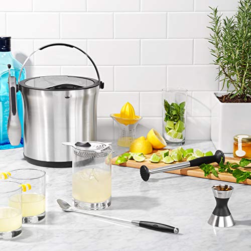 OXO Ice Bucket and Tongs Set Brushed Stainless Steel Pricepulse