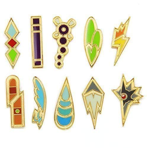 Pokemon Gym Badges Gen 5 Unova League (Clear Coating, Iron) on