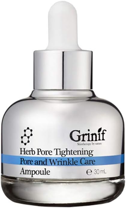 [Grinif]Herb Pore Tightening Ampoule - Pore and Wrinkle Care Ampoule Anti-Aging Firming Moisturizing Essential Ampoule Korean Skincare