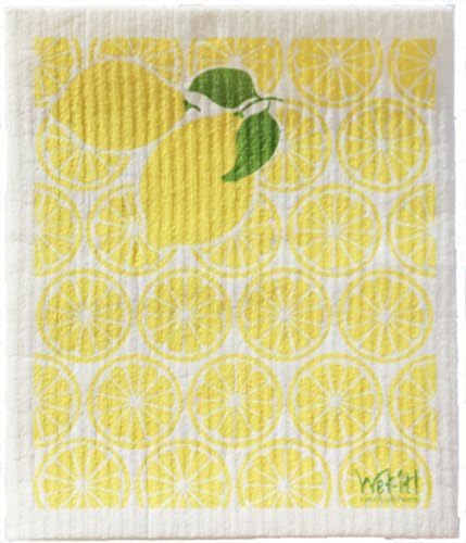 Swedish Treasures Wet-it! Cleaning Cloth, Lemonade, Super Absorbent, Reusable, Biodegradable, All-purpose