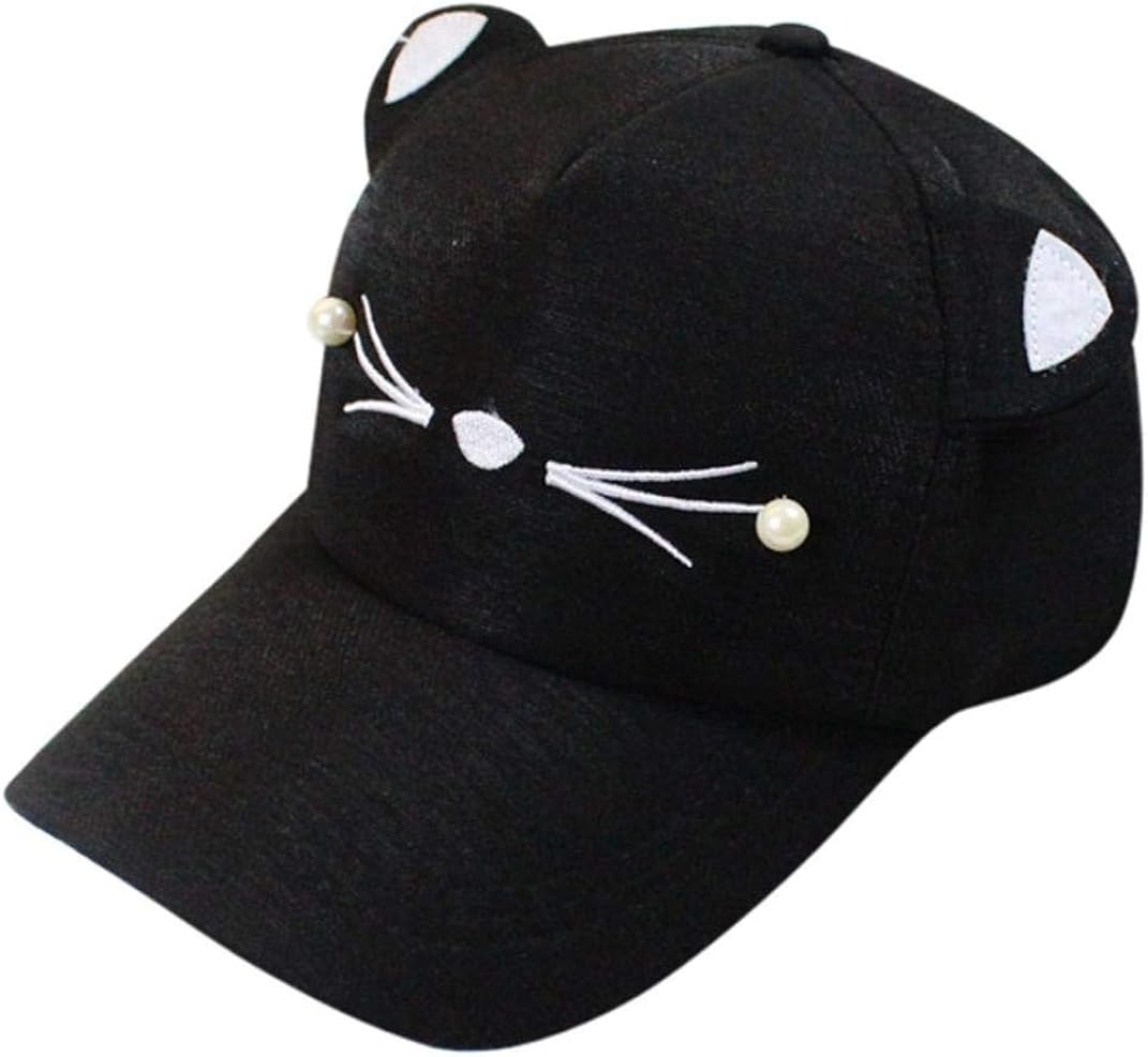Caps Ladies Fashionable Cute Cat Ears Baseball Fashion Visor Cap Girl