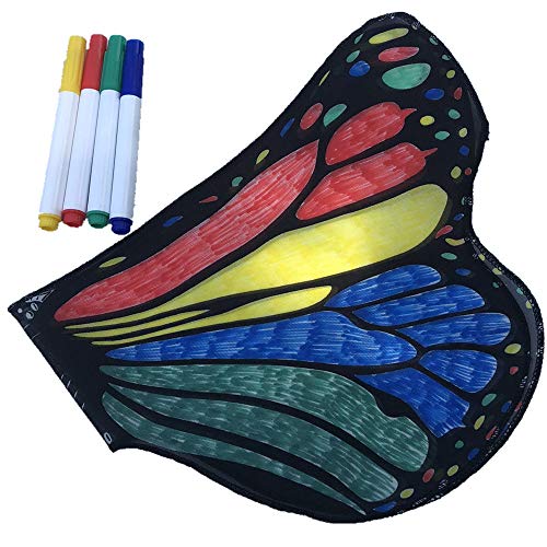 Kinrui Baby DIY Halloween/Party Prop Butterfly Wings Shawl Fairy Angel Wings Dress up Costume Accessory (B)