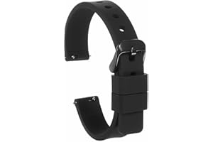 HARFINGTON Silicone Watch Band Quick Release Soft Rubber Replacement Watch Strap with Stainless Steel Buckle for Men Women