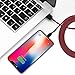 iPhone Charger, Mfi Certified Cable, 5 Pack (3FT 3FT 3FT 3FT 3FT) Extra Long Nylon Braided Charging&Syncing Cord Compatible with iPhone Xs/XR/XS Max/X/7/7Plus/8/8Plus/6S/Plus/5C More Red&Black