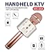 SUNNYPIG Party Gifts for Girls Kids, Wireless Karaoke Microphone Toys for 6-12 Year Old Girls Kids Karaoke Micrphone Machine for Kids Birthday Party Gift for Girls Age 4-12 Rose Gold MIC