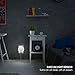 LED Concepts Plug-In LED Night Light with Outlet - Dusk to Dawn Round Sensor Light – Built-In Power Outlet – Great for Bedroom, Bathroom, Hallway, Stairways, or Dark Room, On / Off / Auto modes