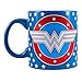 Silver Buffalo DC Comics Wonder Women Stars & Logo Glow-in-the-Dark Jumbo Ceramic Mug, 20-ounces, Multicolor