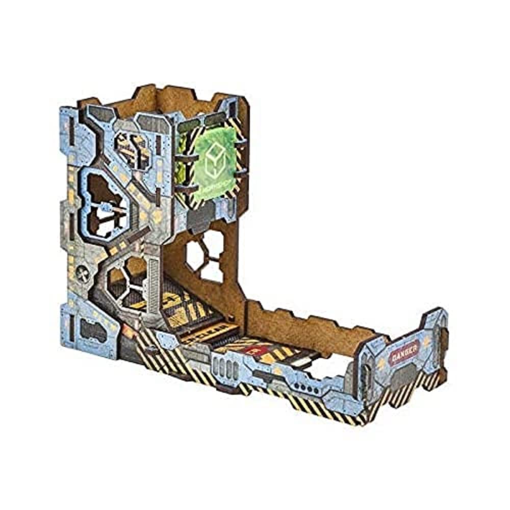 Q WORKSHOP QWOTTEC2 Cube Nein Color Tech Dice Tower, Multi-Colours, 10 mm