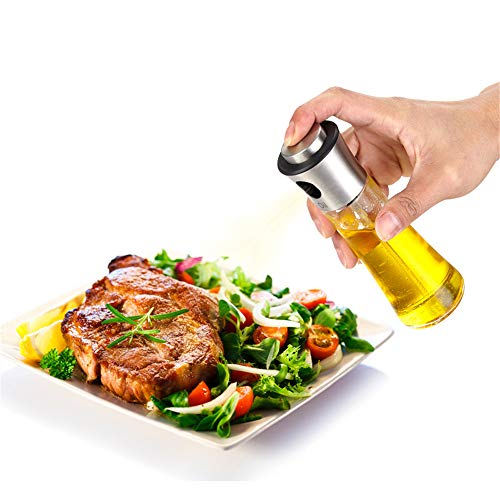 CHSEEA Oil And Vinegar Sprayer Bottle, Kitchen Grill Oil Spray Trigger Food Dressing Spray Seasoning Bottle for BBQ, Salads, Cooking, Grilling, Frying (300ML) #1