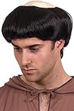 Smiffys Men's Monks Wig, Black, Short and Black, One Size, 42211