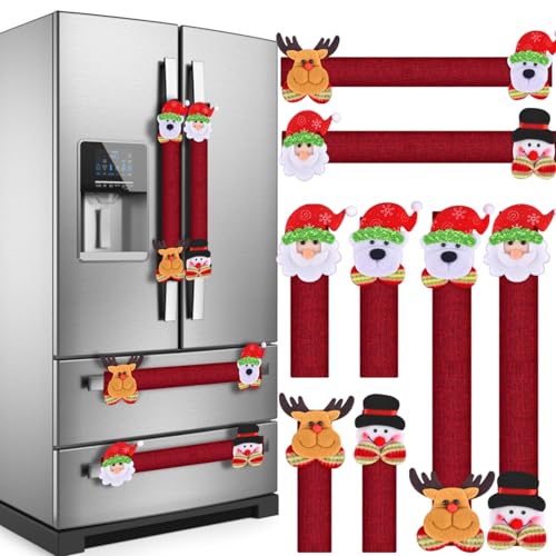 Snowman Refrigerator Handle Covers
