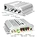 Car Amplifier, ELEGIANT 300W 12V Super Bass Mini Amplifier 2.1-Channel Auto Sound Enlarger Lightweight Hi-Fi CD iPod MP3 MP4 Car Audio Stereo Bass Amplifier