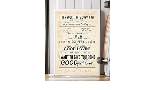 Amazon Com Turn Your Lights Down Low Lyrics Portrait Poster Print 16 X 24 Kitchen Dining Jamie was a barmaid at the underground longrail seems like every friday evenin' she'd find herself in jail. turn your lights down low lyrics